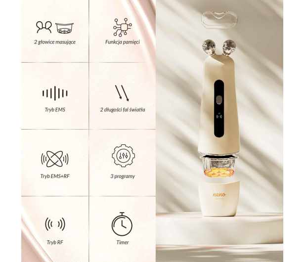NENO BEAUTY ALGO Urządzenie do ujędrniania i konturowania twarzy,EMS, RF - 1415768 - zdjęcie 7